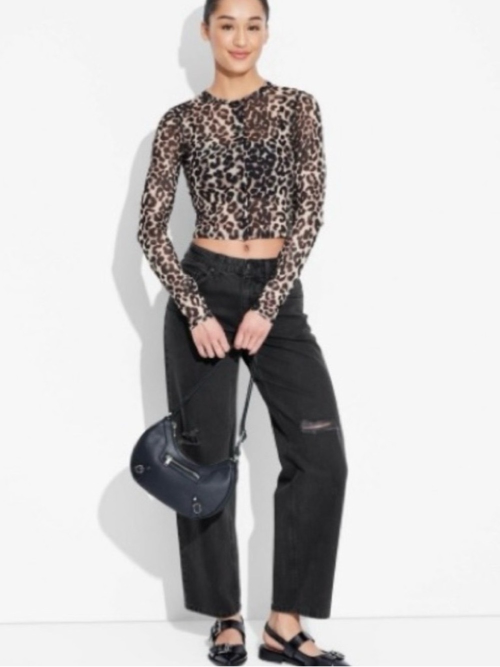 Women's Mid-Rise 90'sRelaxed Straight Jeans - Wild Fable Black Wash Size 0 Short